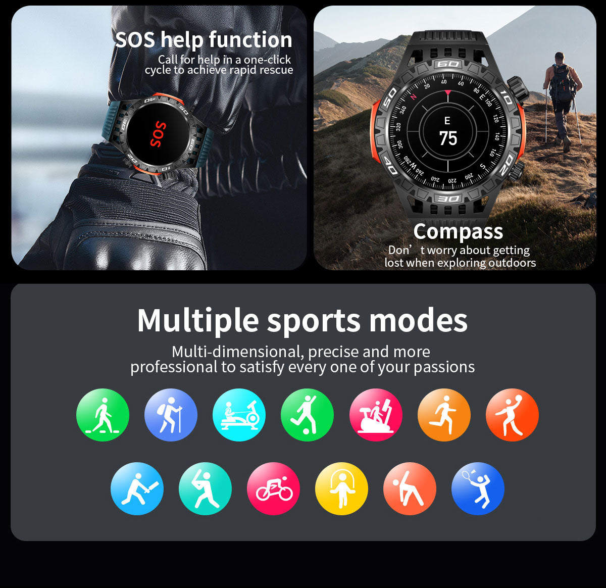 LumenVira Tactical Smartwatch