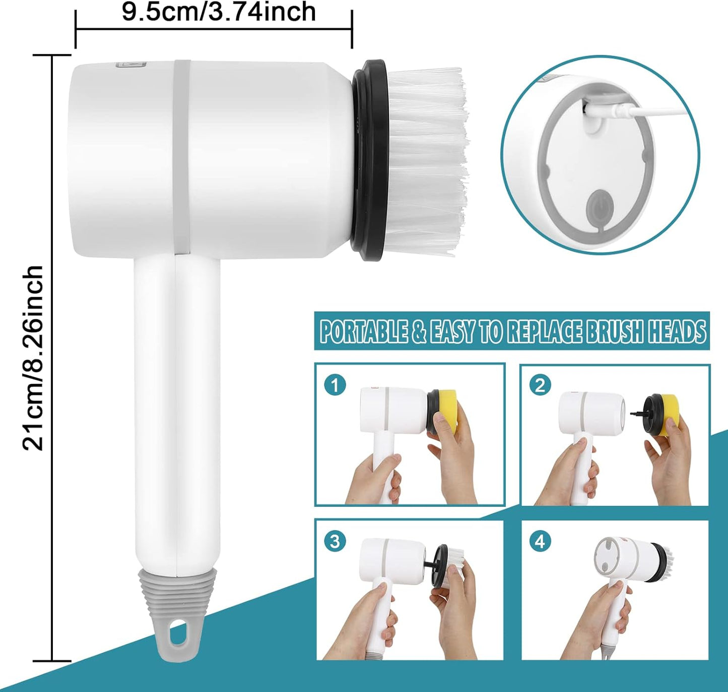 Kiyora Electric Cleaning brush