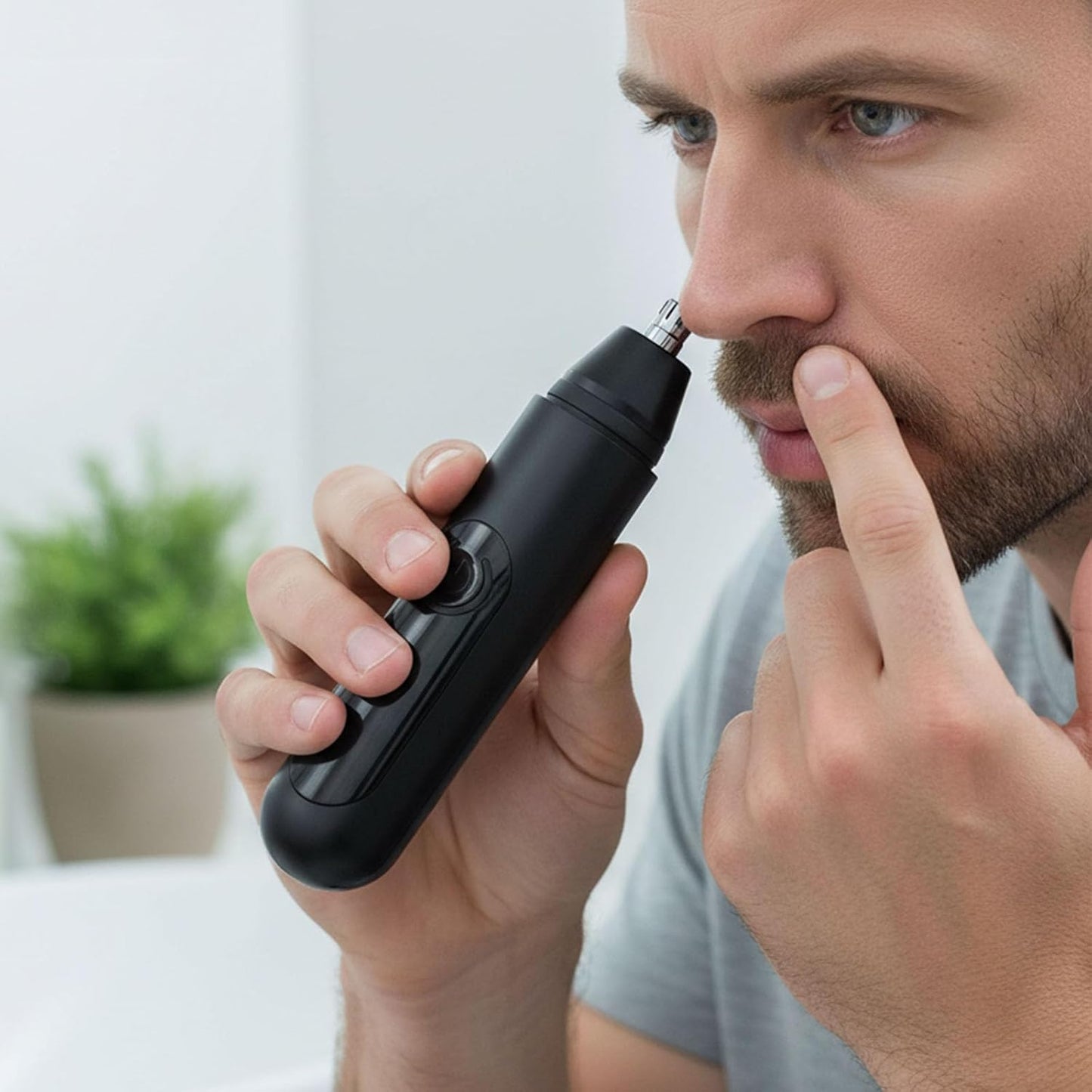 GLOWENCE NOSE HAIR TRIMMER FOR MEN & WOMEN PAINLESS 360º CUT IN 60S