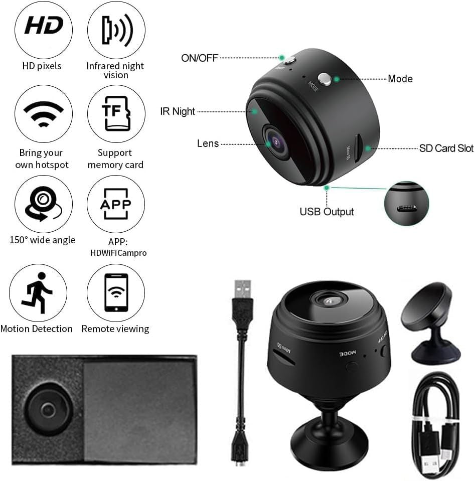 EyeCam Mini Spy Security Home Camera