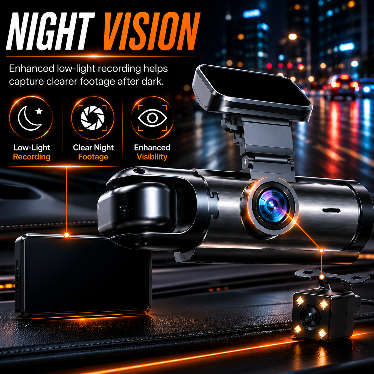 Dashure Full HD Dash Cam for Cars