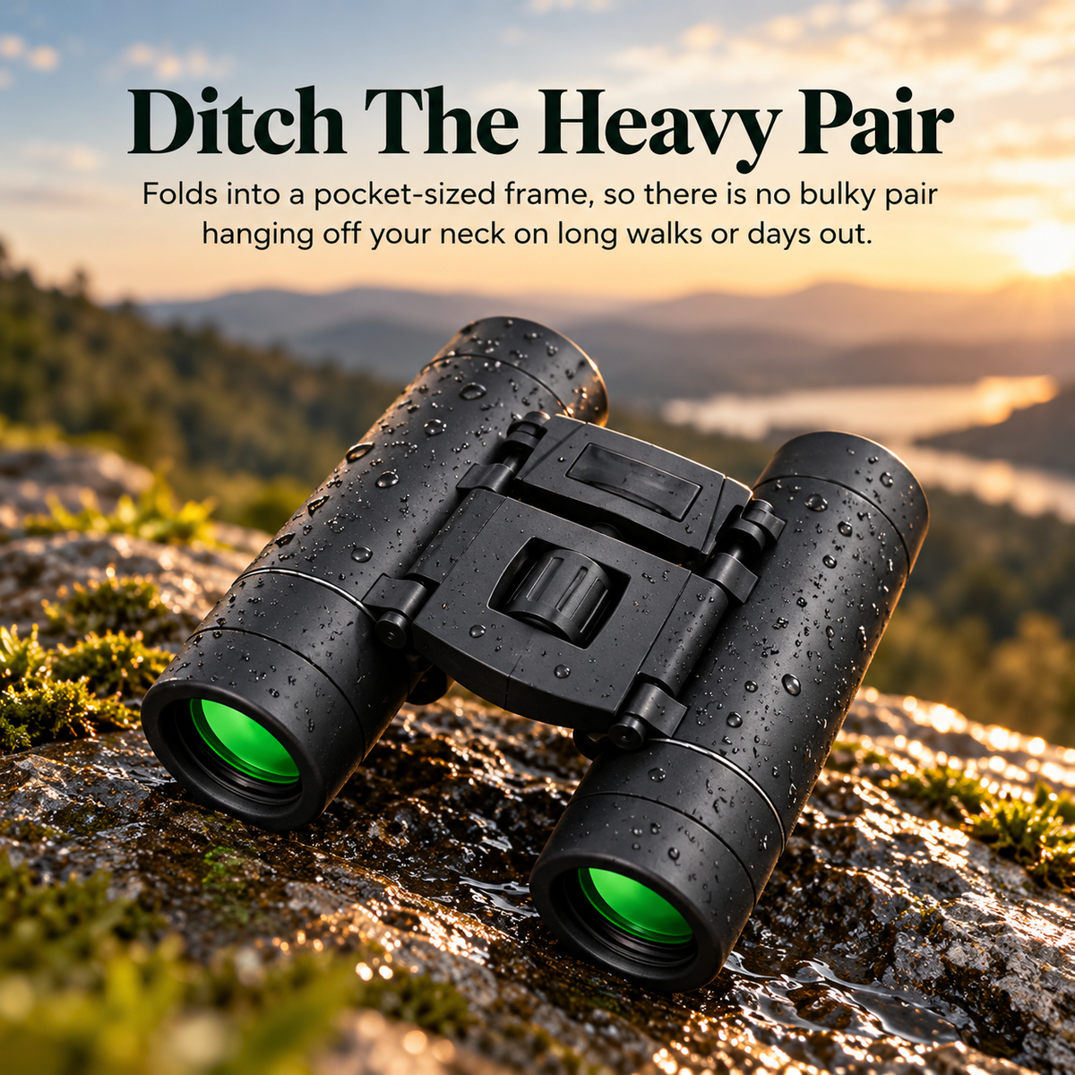 Kestrova Folding Compact Binoculars