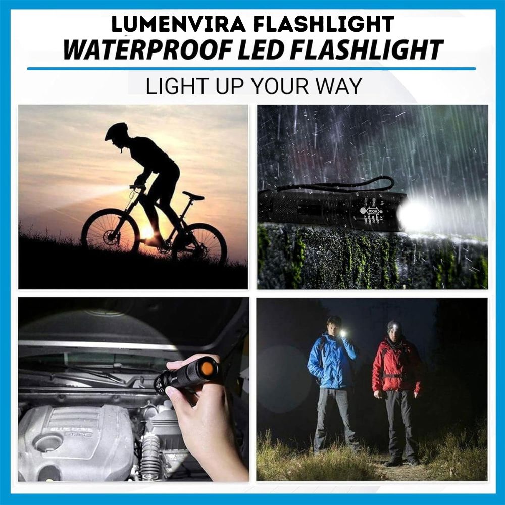 LumenVira LED Tactical Flashlight 2000 Lumens