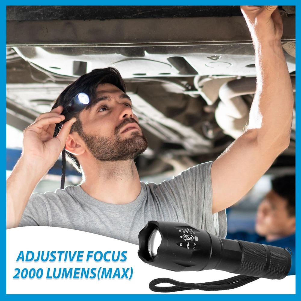 LumenVira LED Tactical Flashlight 2000 Lumens