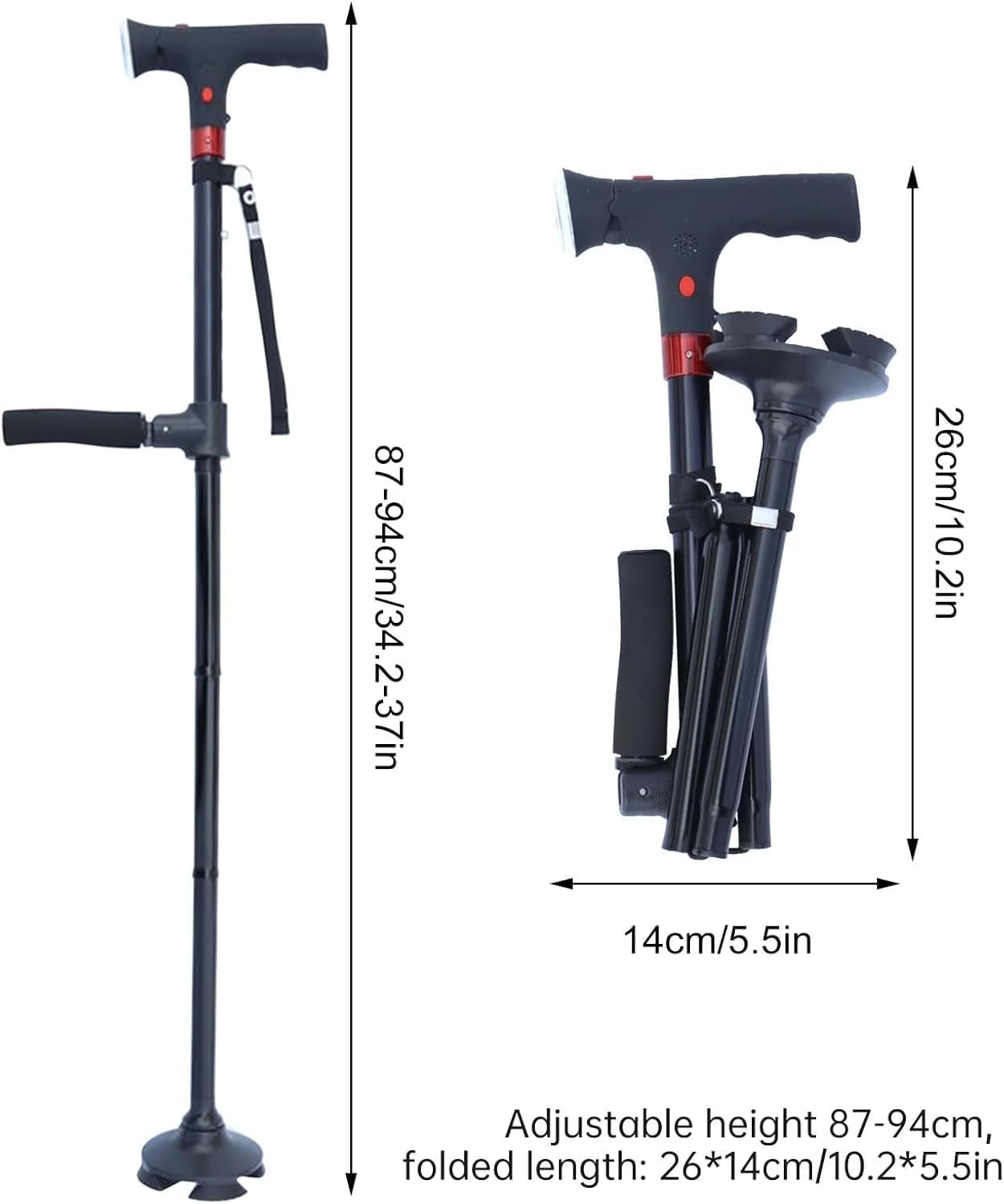 Walknix Walking Stick with LED Light
