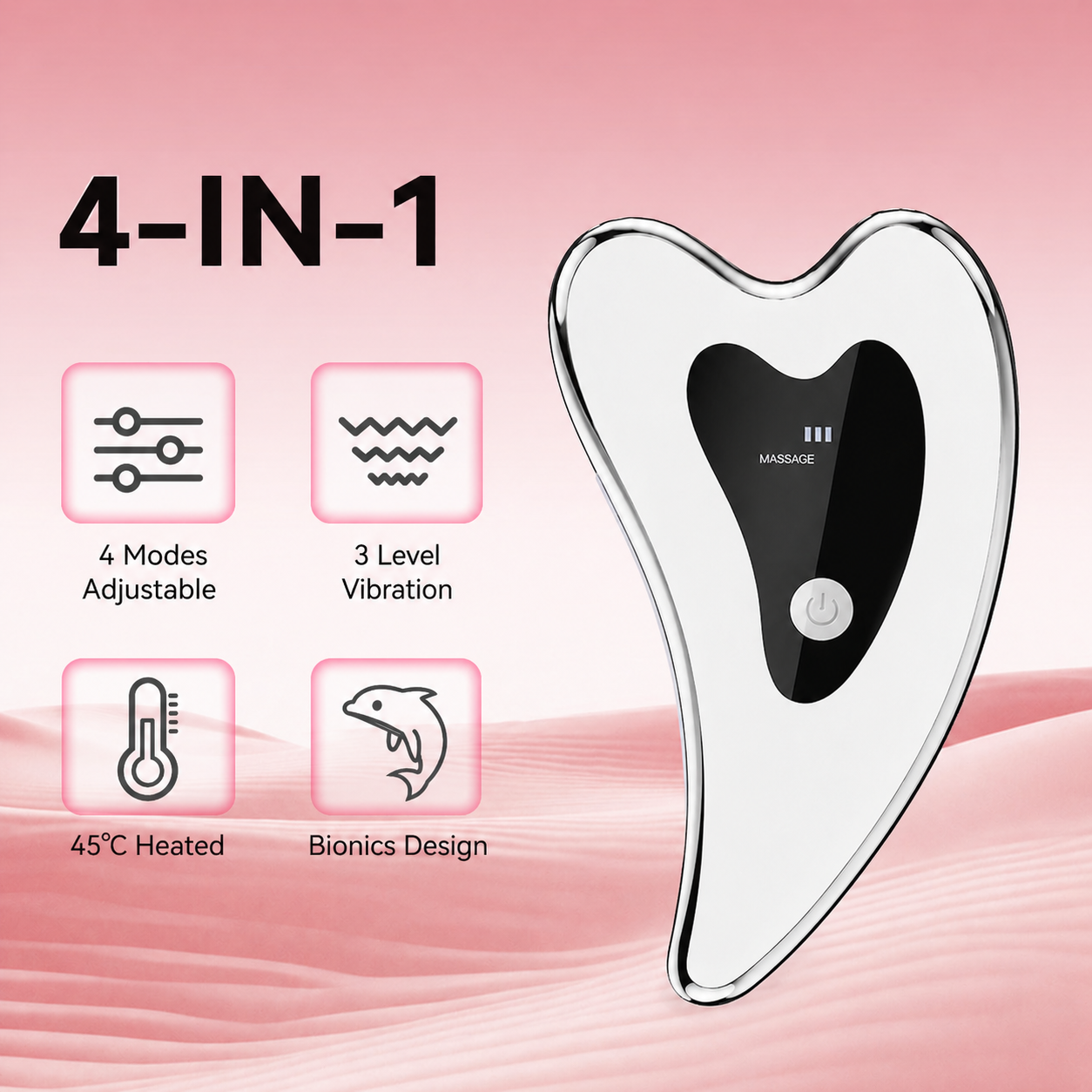 Glowence Facial Massager 4-in-1 Lift, Sculpt & Glow