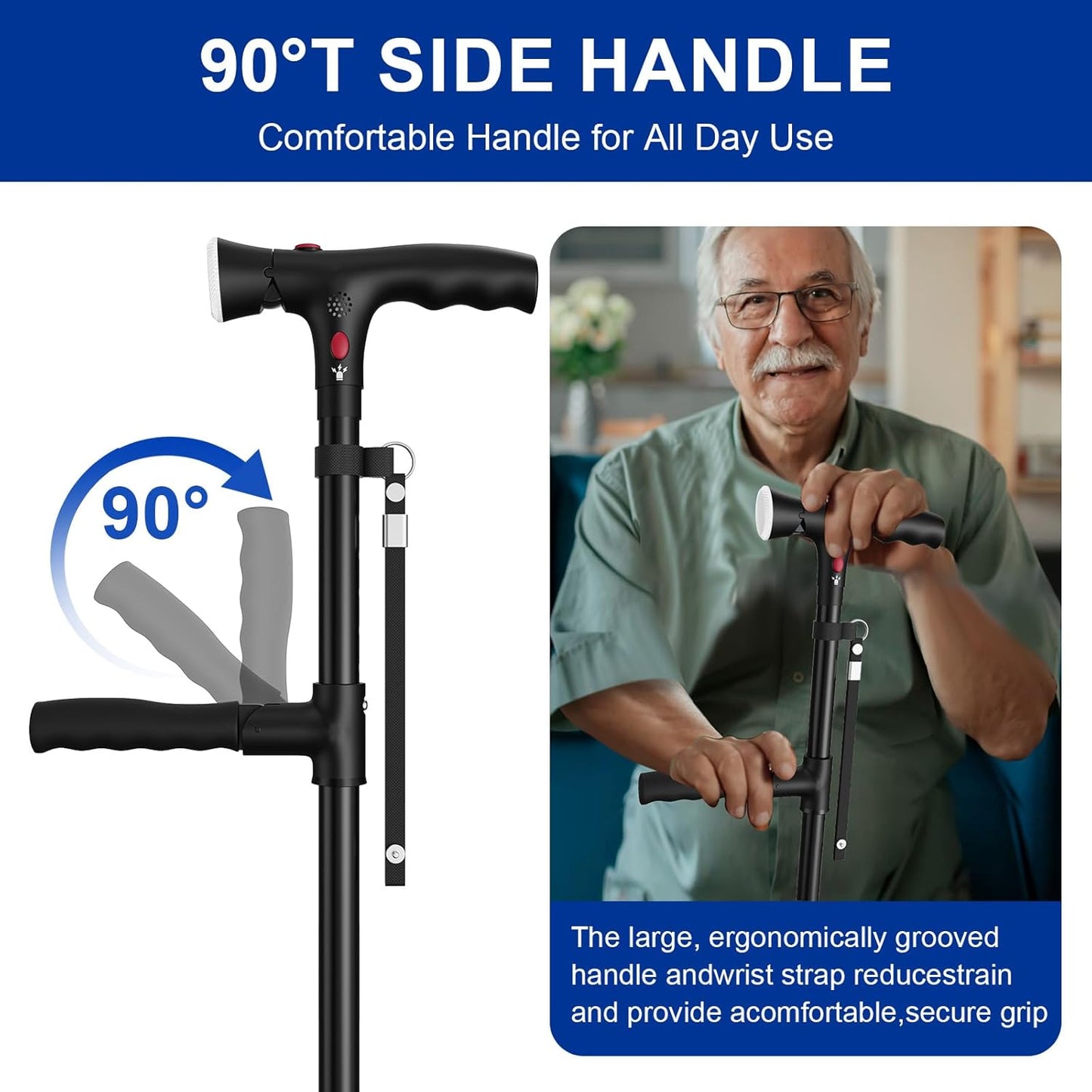 Walknix Walking Stick with LED Light