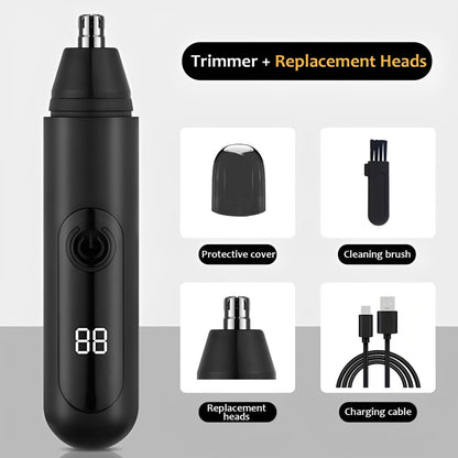 GLOWENCE NOSE HAIR TRIMMER FOR MEN & WOMEN PAINLESS 360º CUT IN 60S
