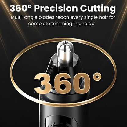 GLOWENCE NOSE HAIR TRIMMER FOR MEN & WOMEN PAINLESS 360º CUT IN 60S