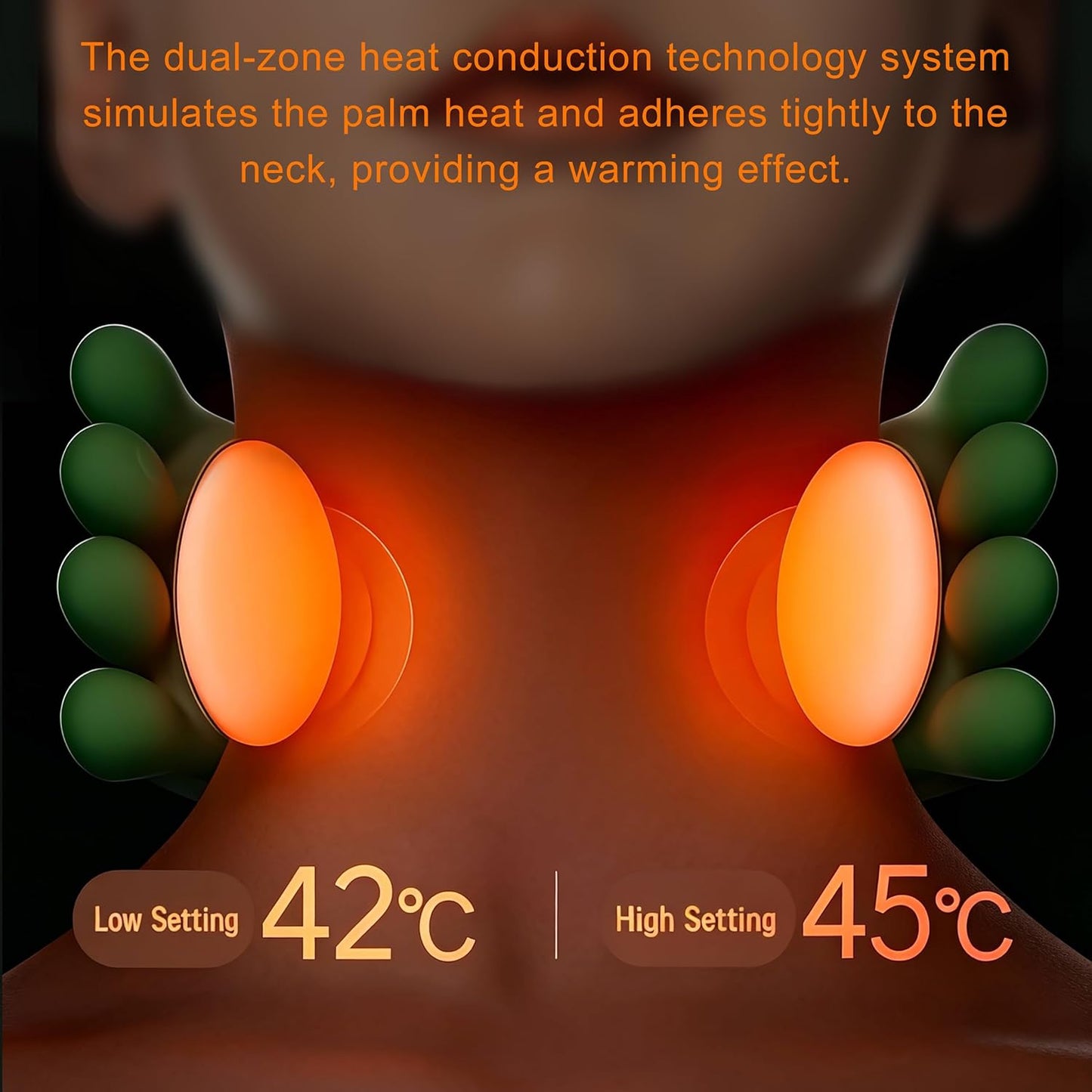 Glowence Shiatsu Neck & Shoulder Massager Cordless with Heat