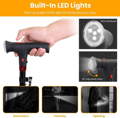 Walknix Walking Stick with LED Light