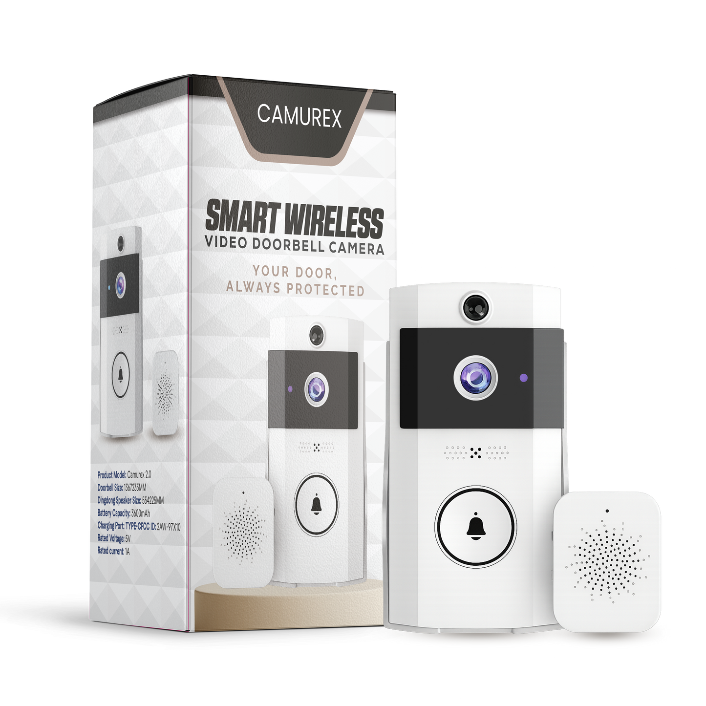Camurex 2.0 Smart Video Doorbell Camera