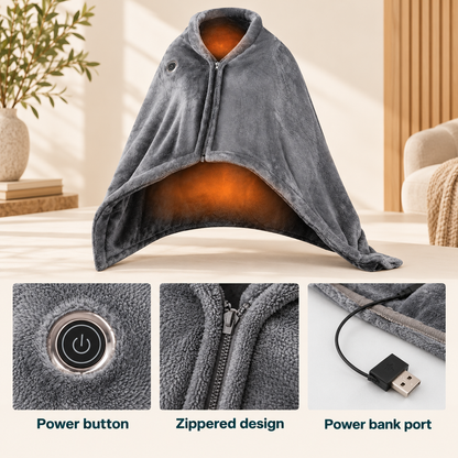 Oskren USB Heated Wearable Blanket
