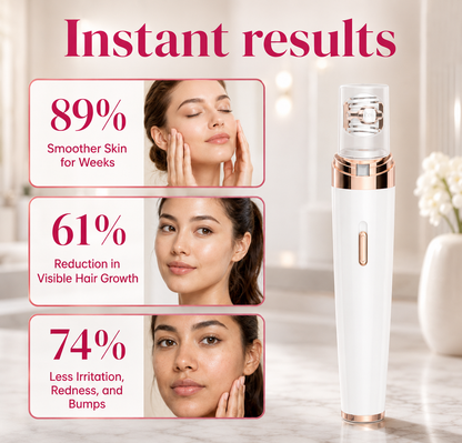 Glowence Facial Hair Remover, Painless Face Hair Trimmer for Women