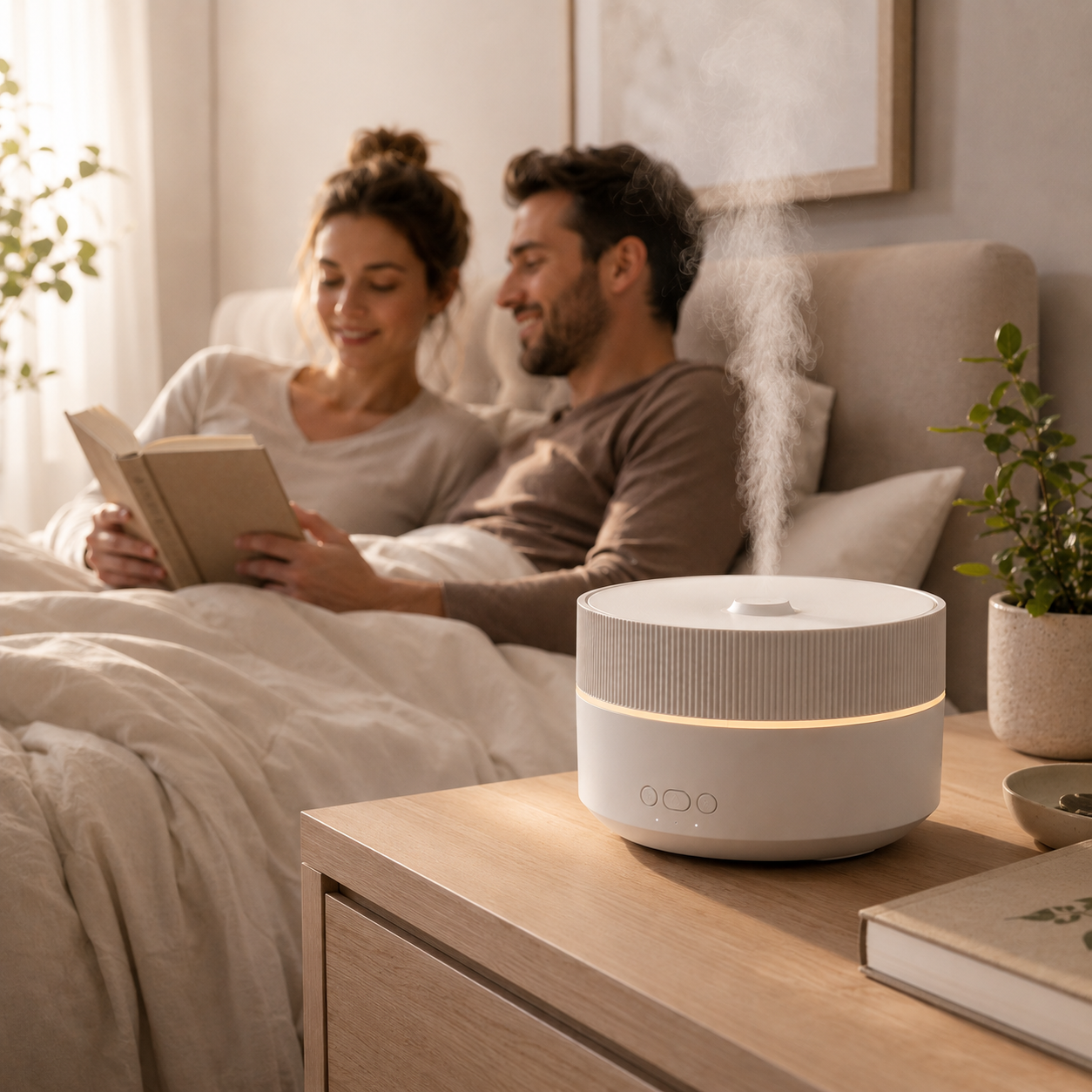Glowence Cool Mist Air Humidifier for Bedroom – Ultrasonic, Quiet, with Timer & Night Light