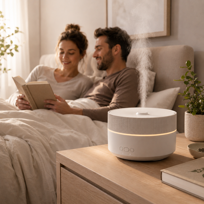 Glowence Cool Mist Air Humidifier for Bedroom – Ultrasonic, Quiet, with Timer & Night Light