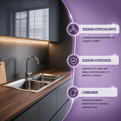 Klenova Mould Remover Gel Clings, Penetrates & Clears Mould in One Application