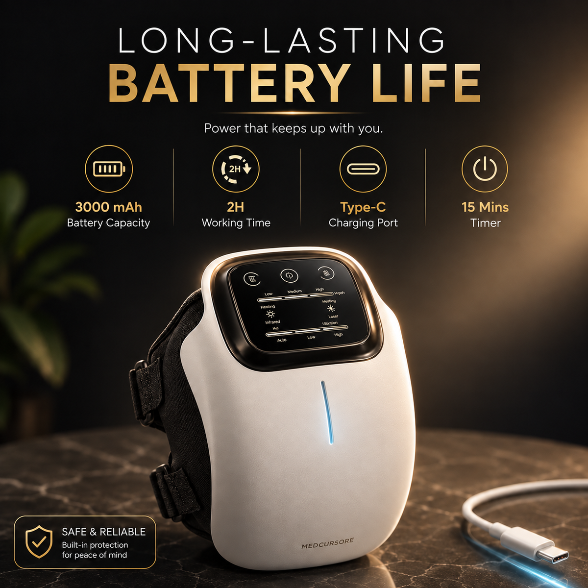 Glowence Cordless Knee Massager
