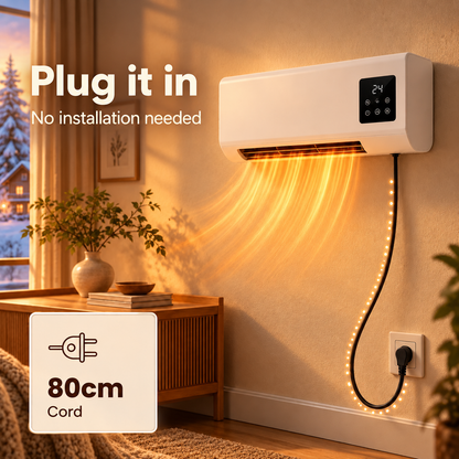 Klimura Wall Mounted Fan Heater