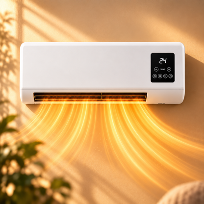 Klimura Wall Mounted Fan Heater
