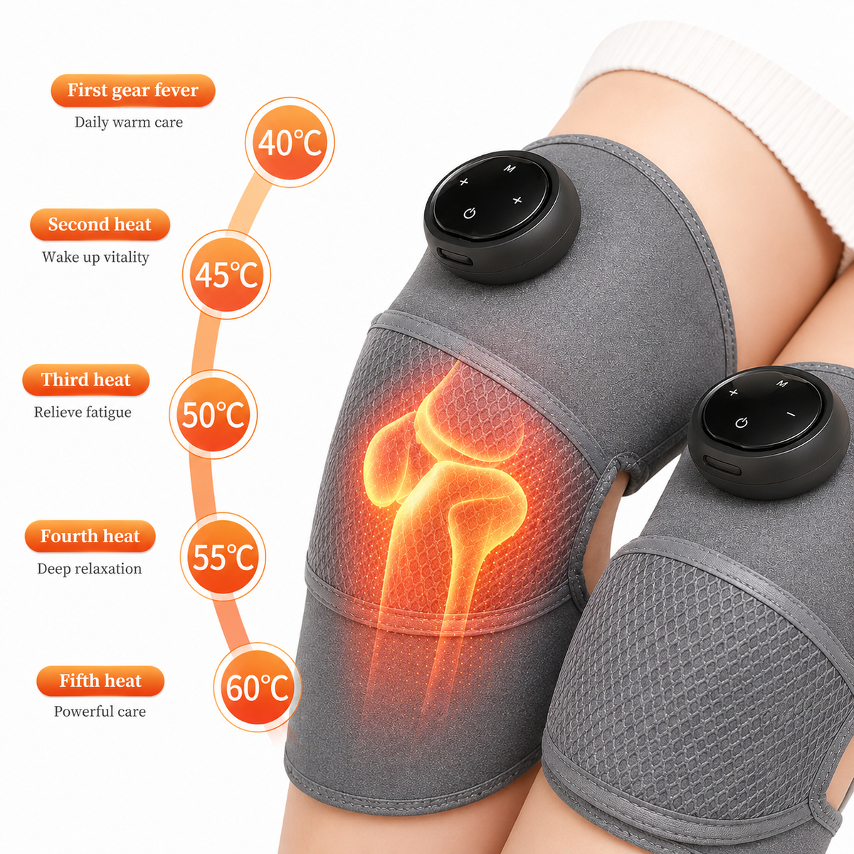 Glowence Heated Knee Massager with Vibration