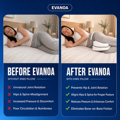 Evanoa Knee Pillow for Side Sleepers