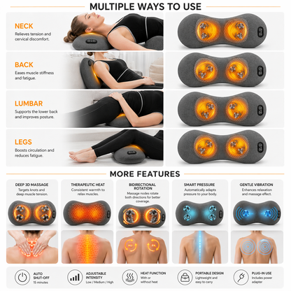 Glowence Back Stretcher - Traction, Heat & Massage