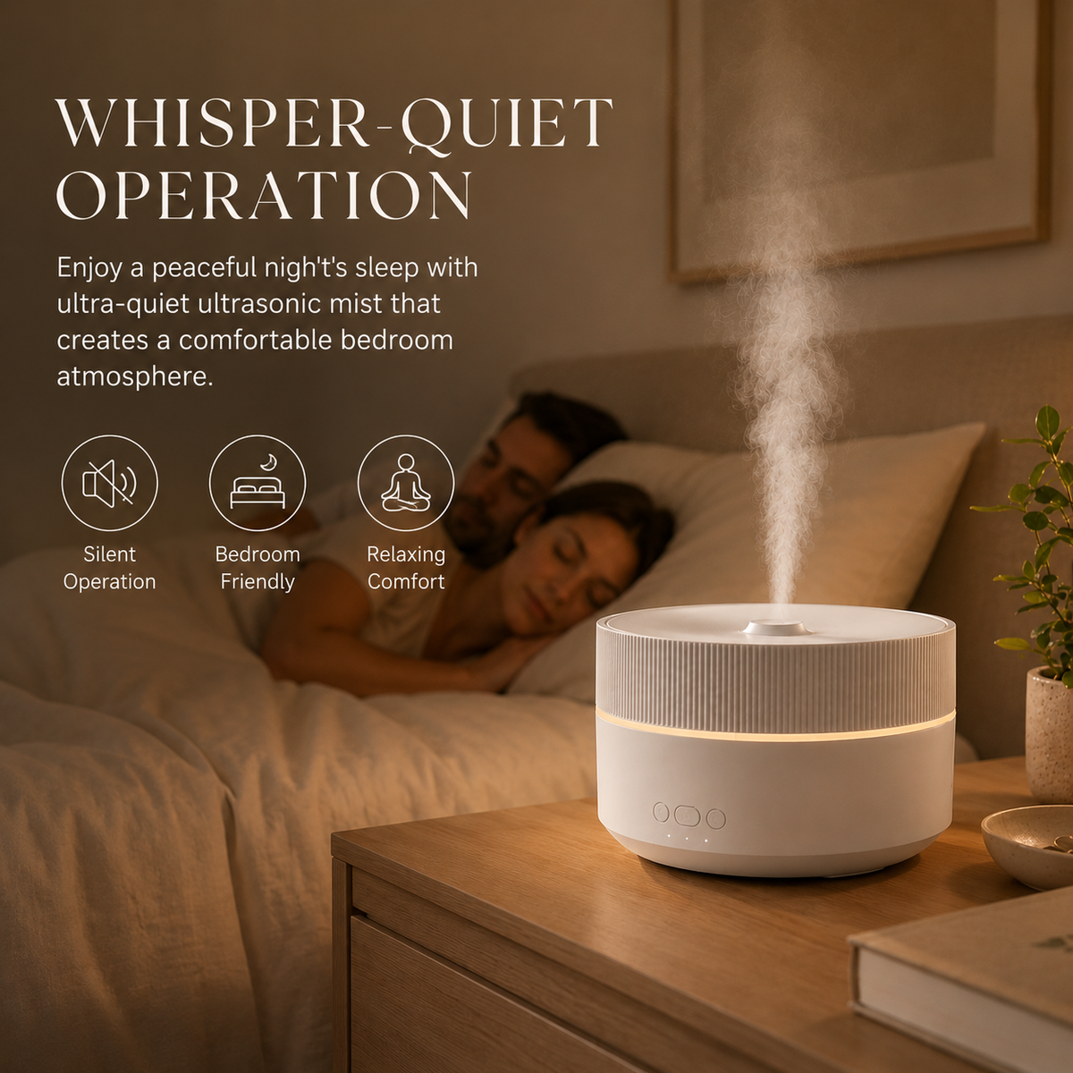 Glowence Air Humidifier — Quiet Cool Mist + Aroma