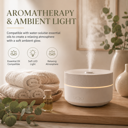 Glowence Air Humidifier — Quiet Cool Mist + Aroma