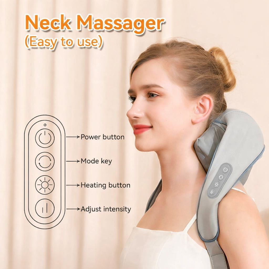 Shiatsu Neck & Shoulder Massager with Heat