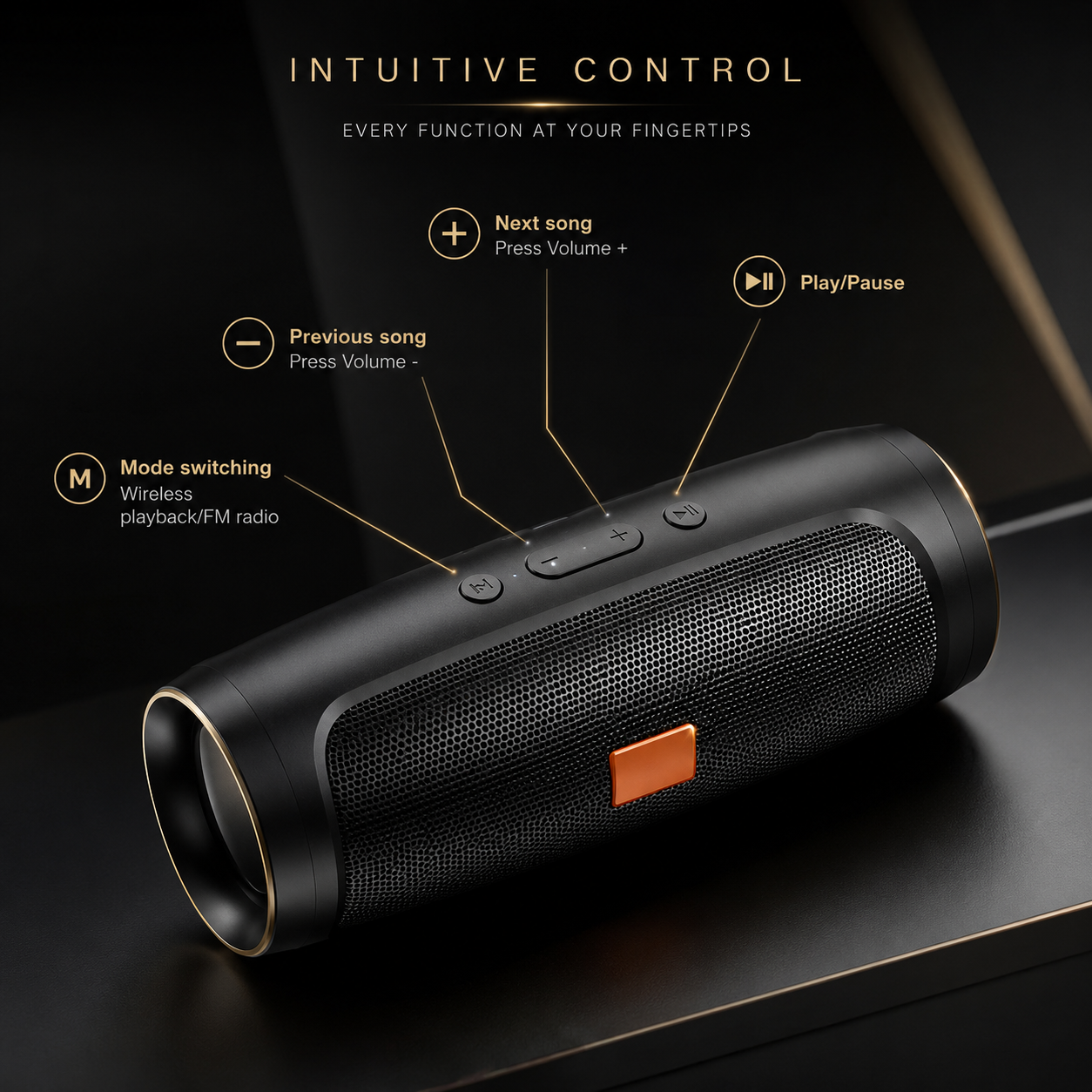 Sentron Portable Bluetooth 5.0 Speaker