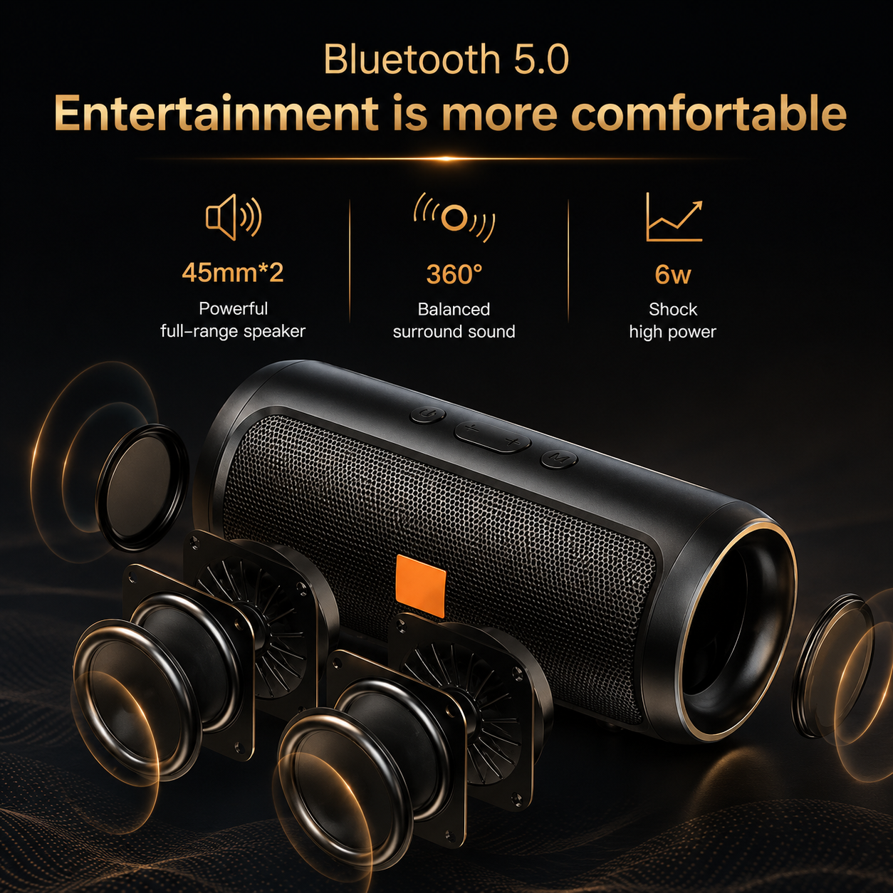 Sentron Portable Bluetooth 5.0 Speaker
