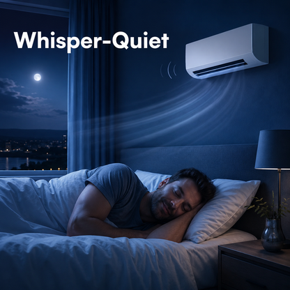 Klimura Wall Mounted Fan Heater & Cooler, 2 in 1 Portable Heater with Remote Control and Timer