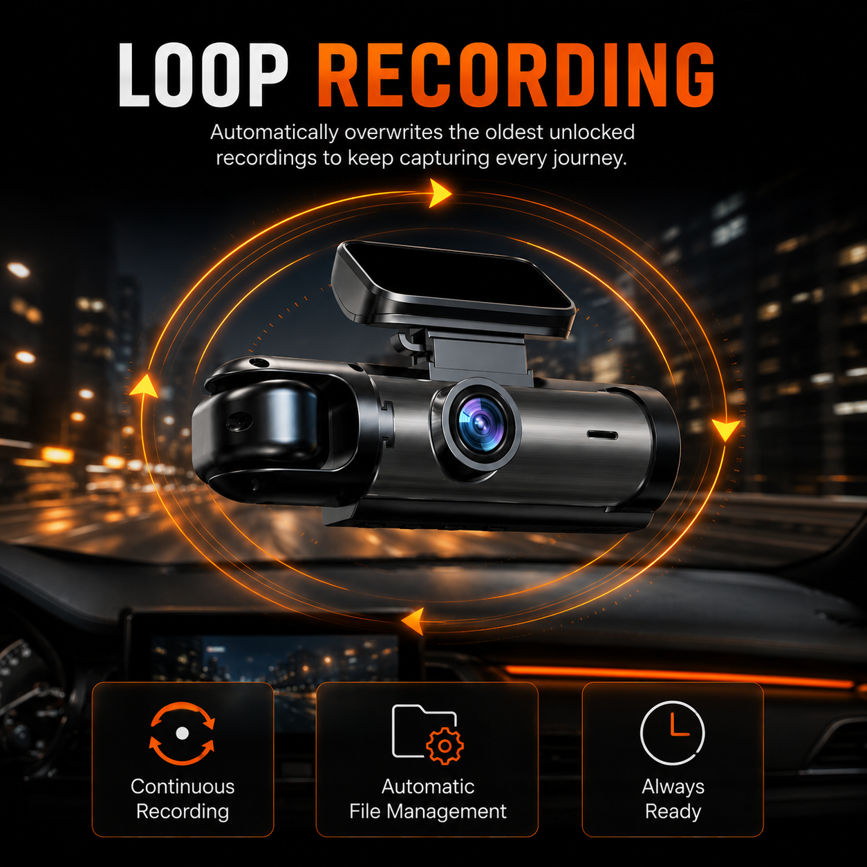 Dashure Full HD Dash Cam for Cars