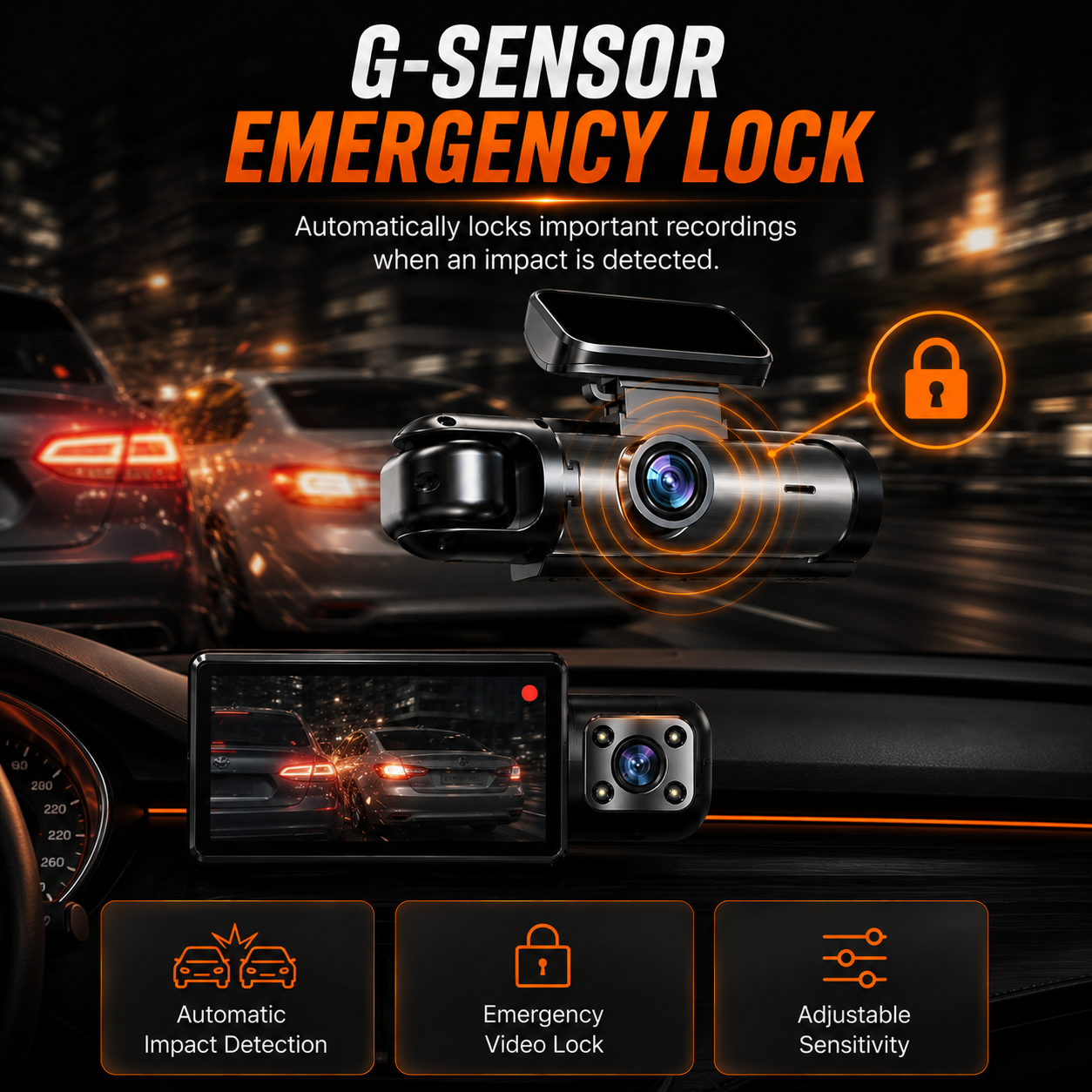 Dashure Full HD Dash Cam for Cars