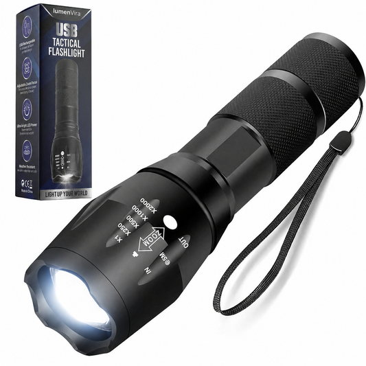 LumenVira LED Tactical Flashlight 2000 Lumens