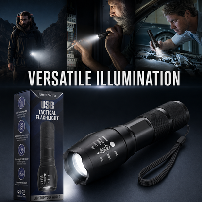 LumenVira LED Tactical Flashlight 2000 Lumens