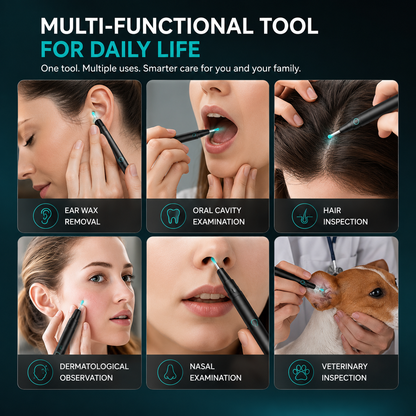 Glowence Ear Cleaner with Real-Time HD Camera | Safe At-Home Ear Wax Removal