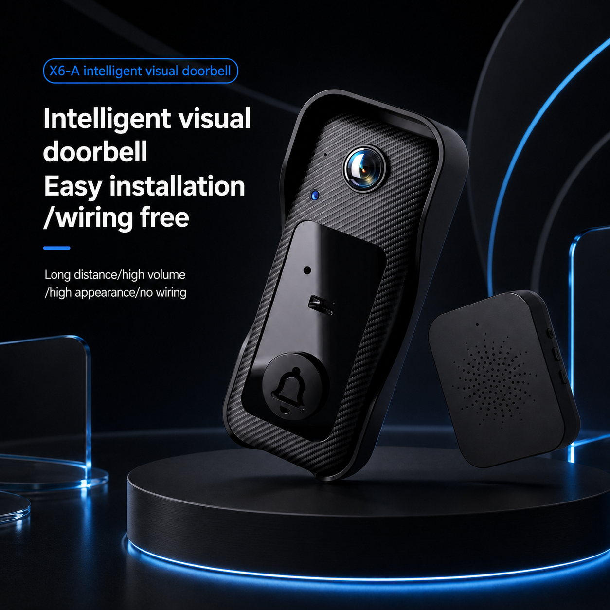 Tolven Doorbell — Wireless Video Doorbell with Camera & Two-Way Talk | No Wiring, No Subscription