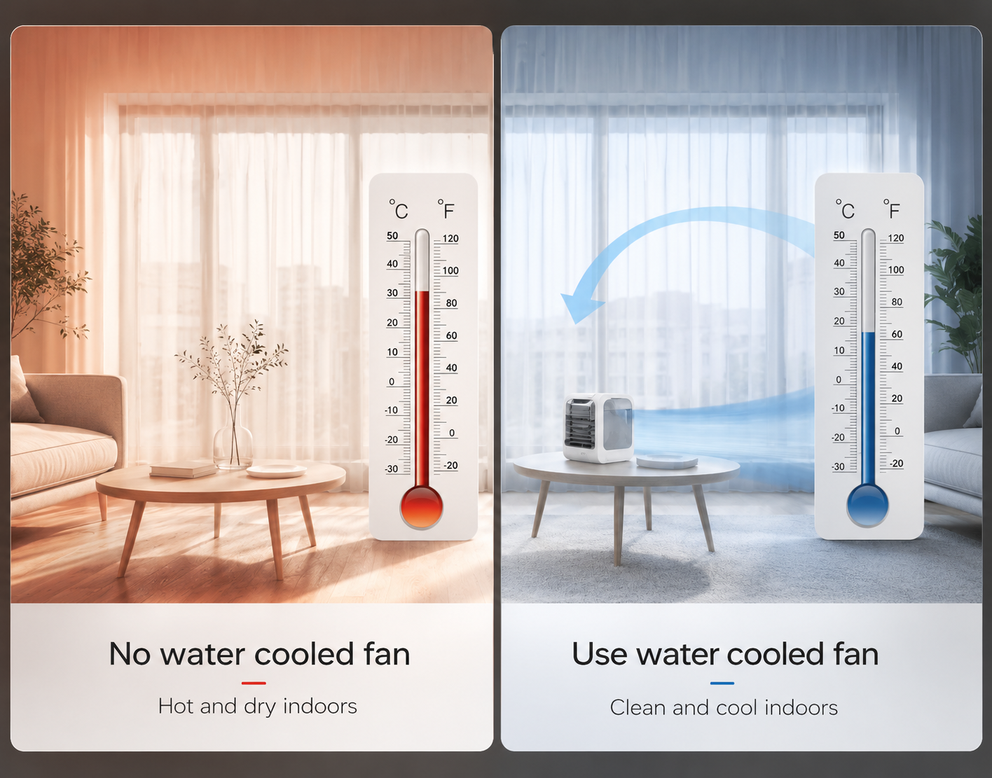 Coolnix Mini Air Cooler — Evaporative USB Desk Cooling