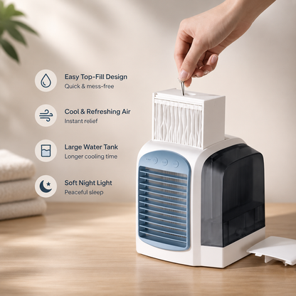 Coolnix Mini Air Cooler — Evaporative USB Desk Cooling