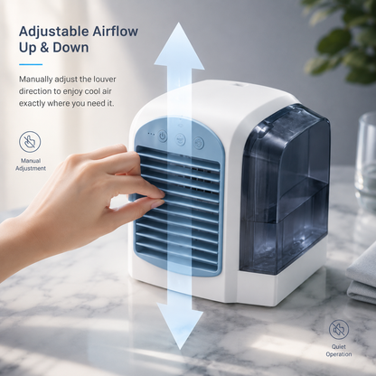 Coolnix Mini Air Cooler — Evaporative USB Desk Cooling