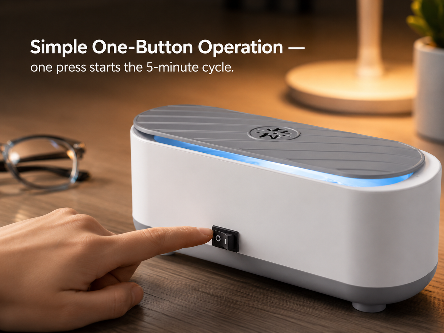 Glowence Ultrasonic Eyewear Cleaner