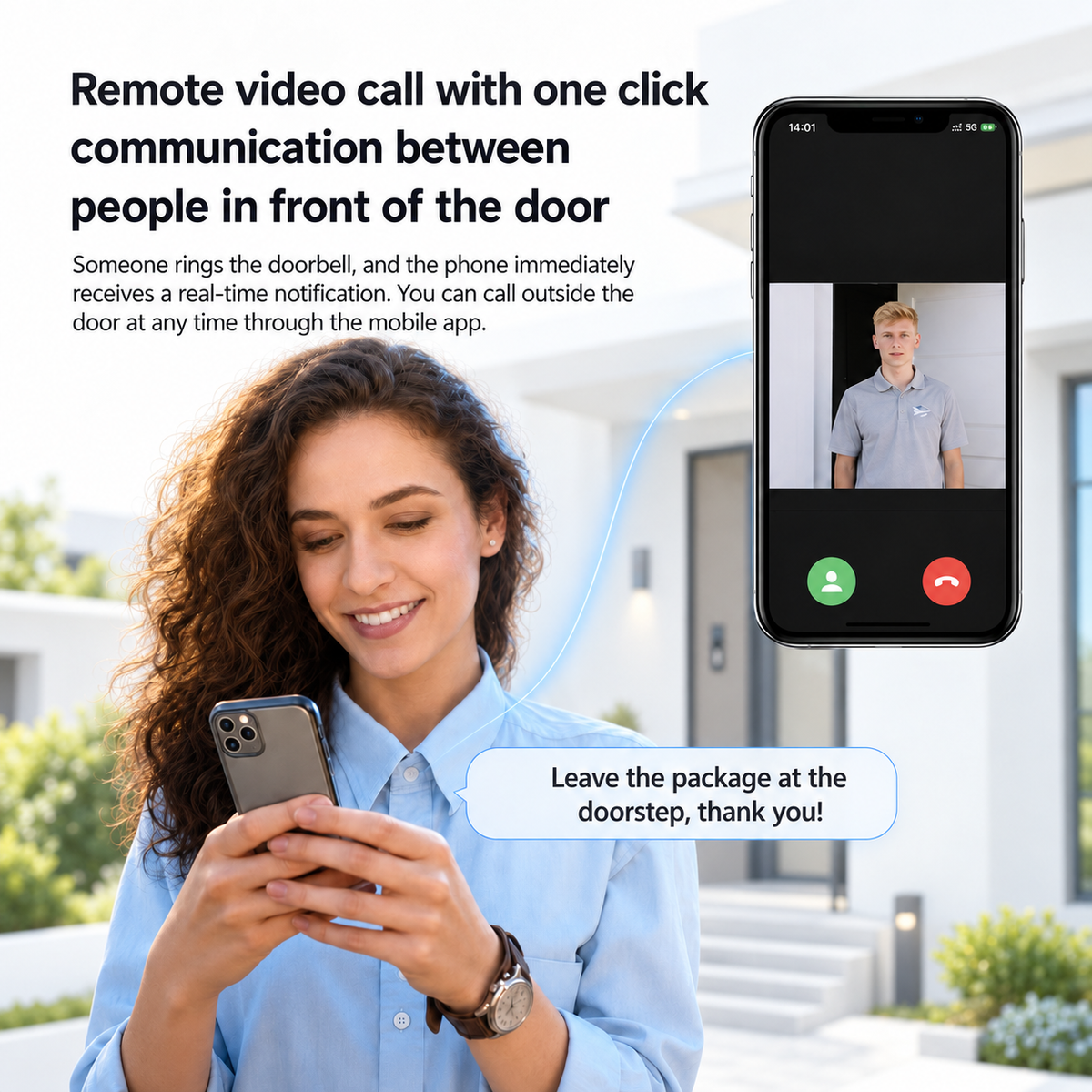 Tolven Wireless Video Doorbell with Camera