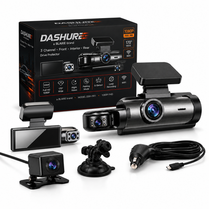 Dashure Full HD Dash Cam for Cars