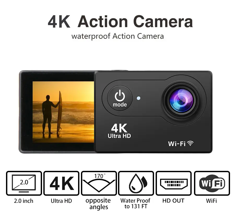 SnapXplore 4K Sports Action Camera