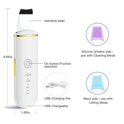 Ultrasonic Face Spatula & Ion Cleanser