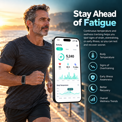 Strenvo Screenless Fitness Tracker