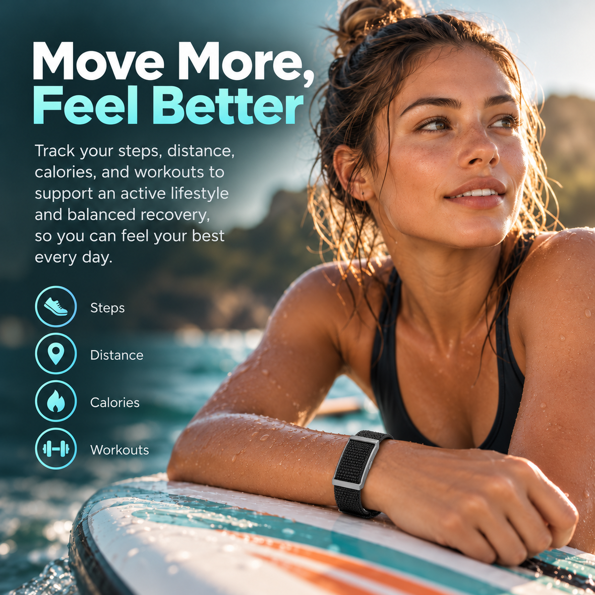 Strenvo Screenless Fitness Tracker