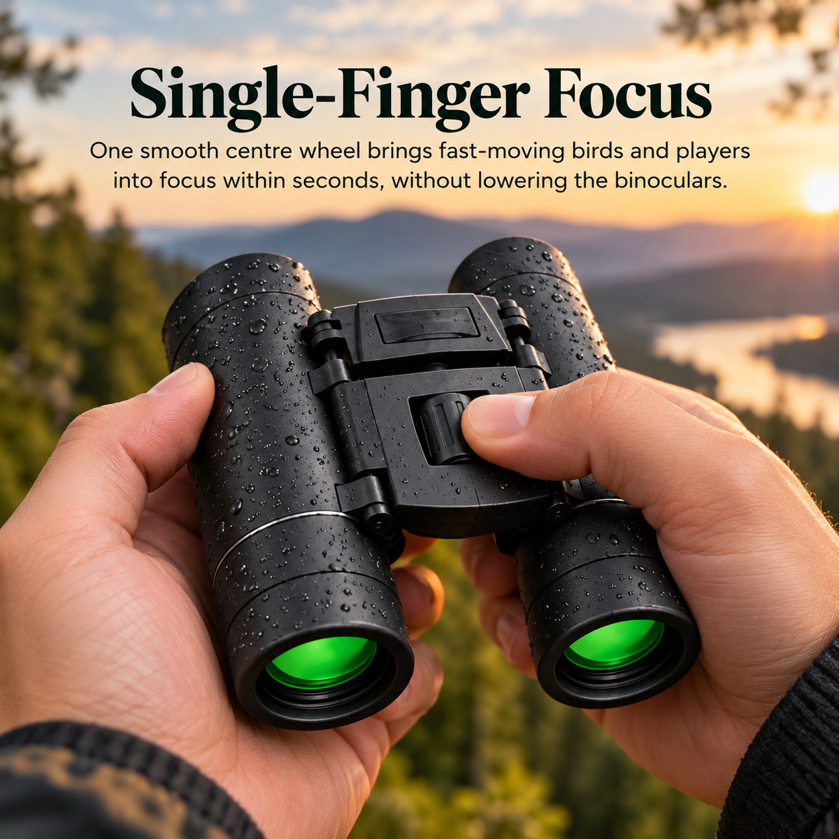 Kestrova Folding Compact Binoculars